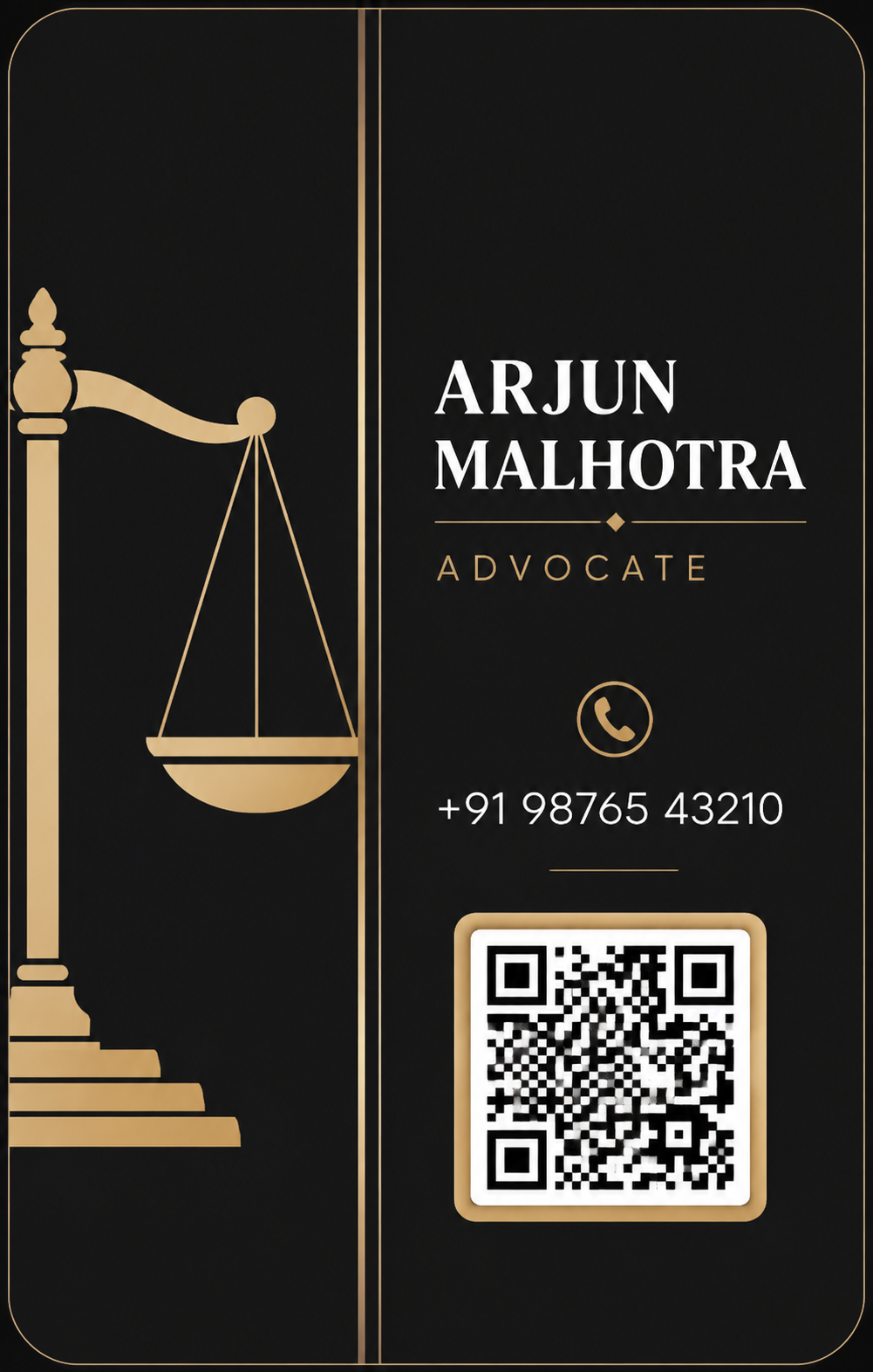 Advocate QR Business Card
