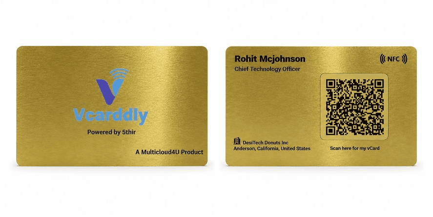 Imperial Gold Metal NFC Card Hover