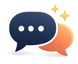 Enter your details by chat icon