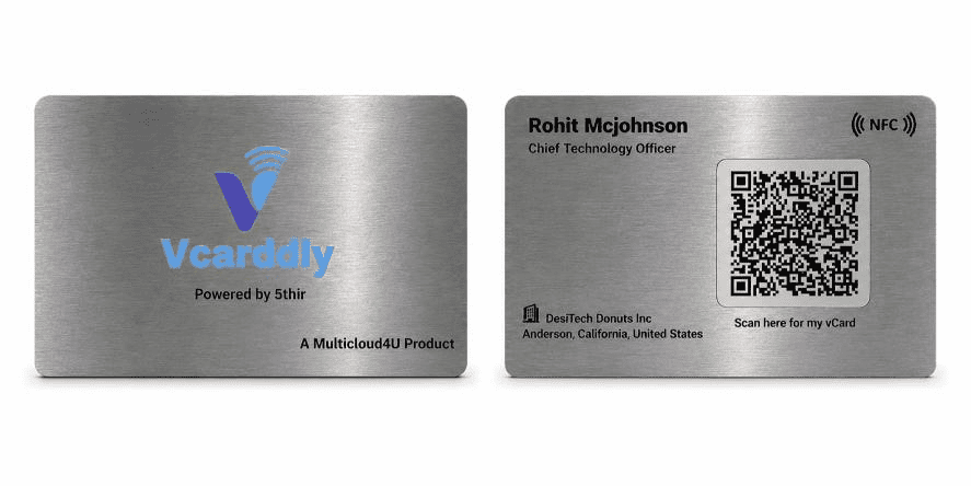 Platinum Silver Metal NFC Card Hover