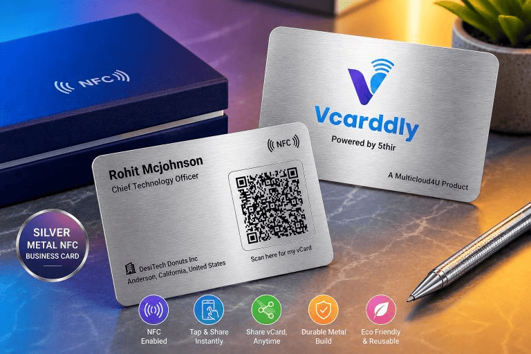 Platinum Silver Metal NFC Card