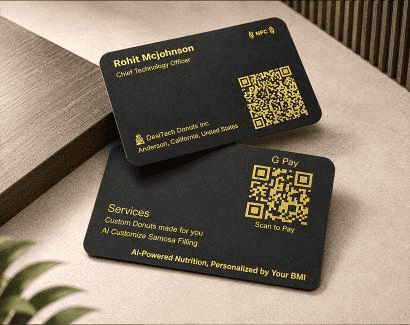 Business Detailed Dual-Sided NFC Business Card