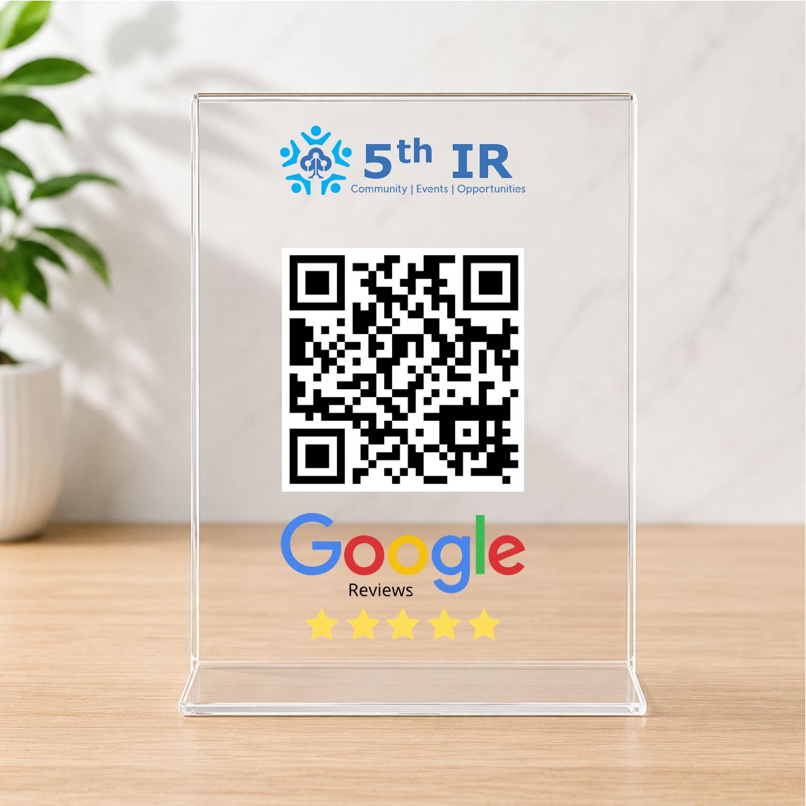Google Review QR Standee