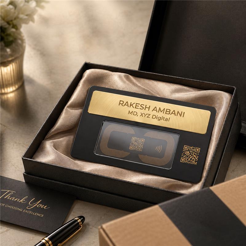 Premium packaged NFC card ready for delivery