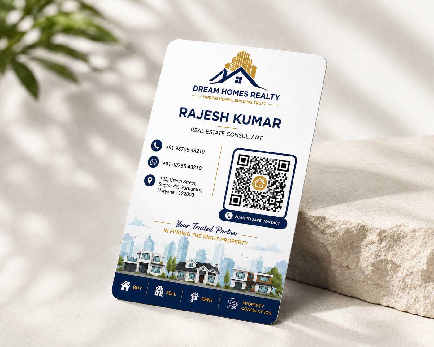 Real Estate QR Business Card