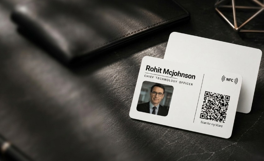 Premium PVC NFC business card for team members